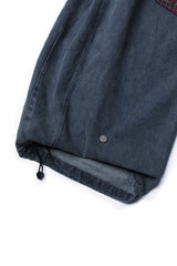 RELABEL Detachable Drape Drawstring Baggy Jeans Blue