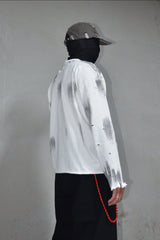 LUUUCAM Fragmented Life Distressed Brushstroke Tee