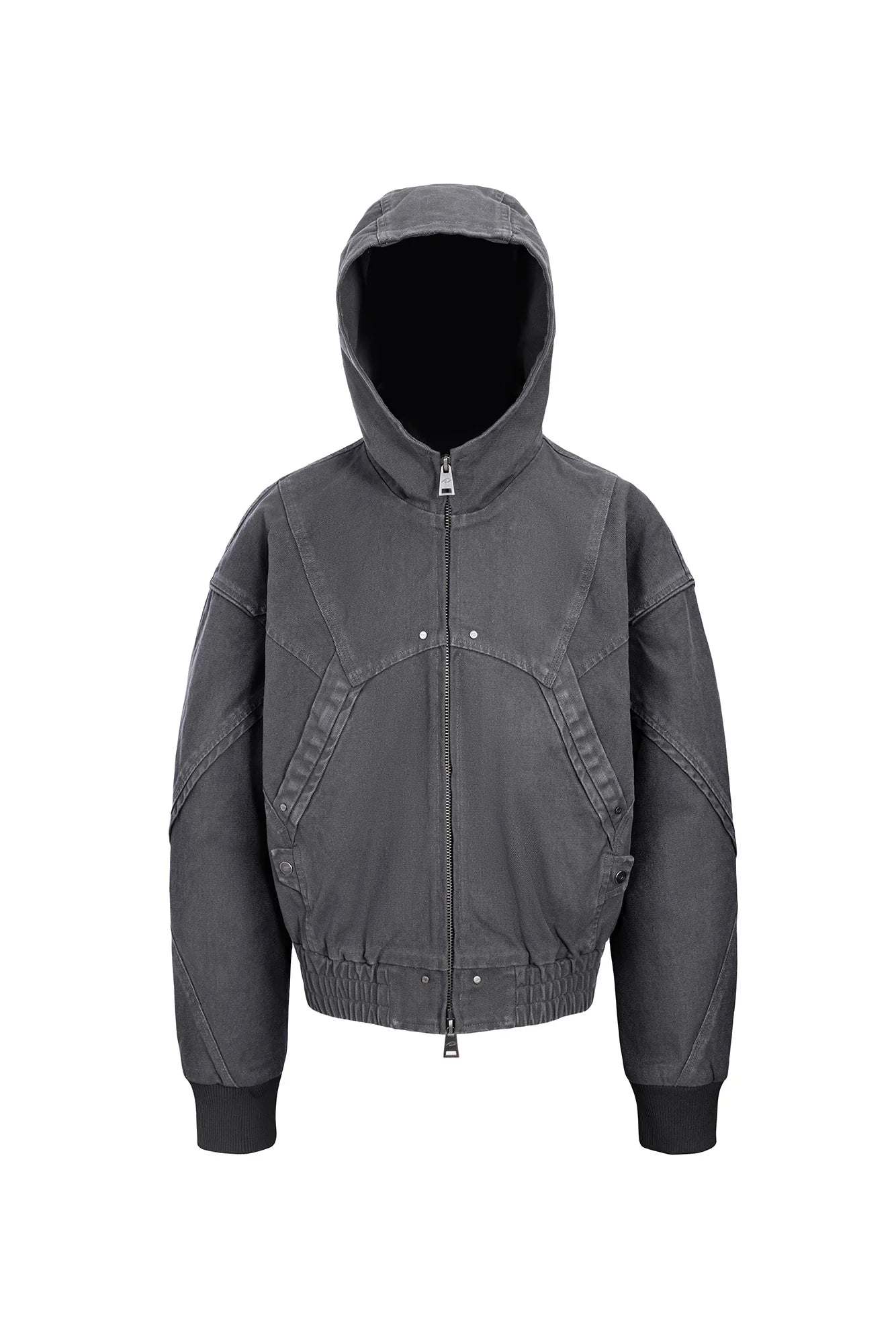 CATSSTAC Structured Panel Studded Hooded Jacket