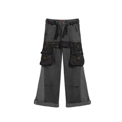 NOTHINGNESS WORLD Strap-On Pouch Utility Wide-Leg Pants