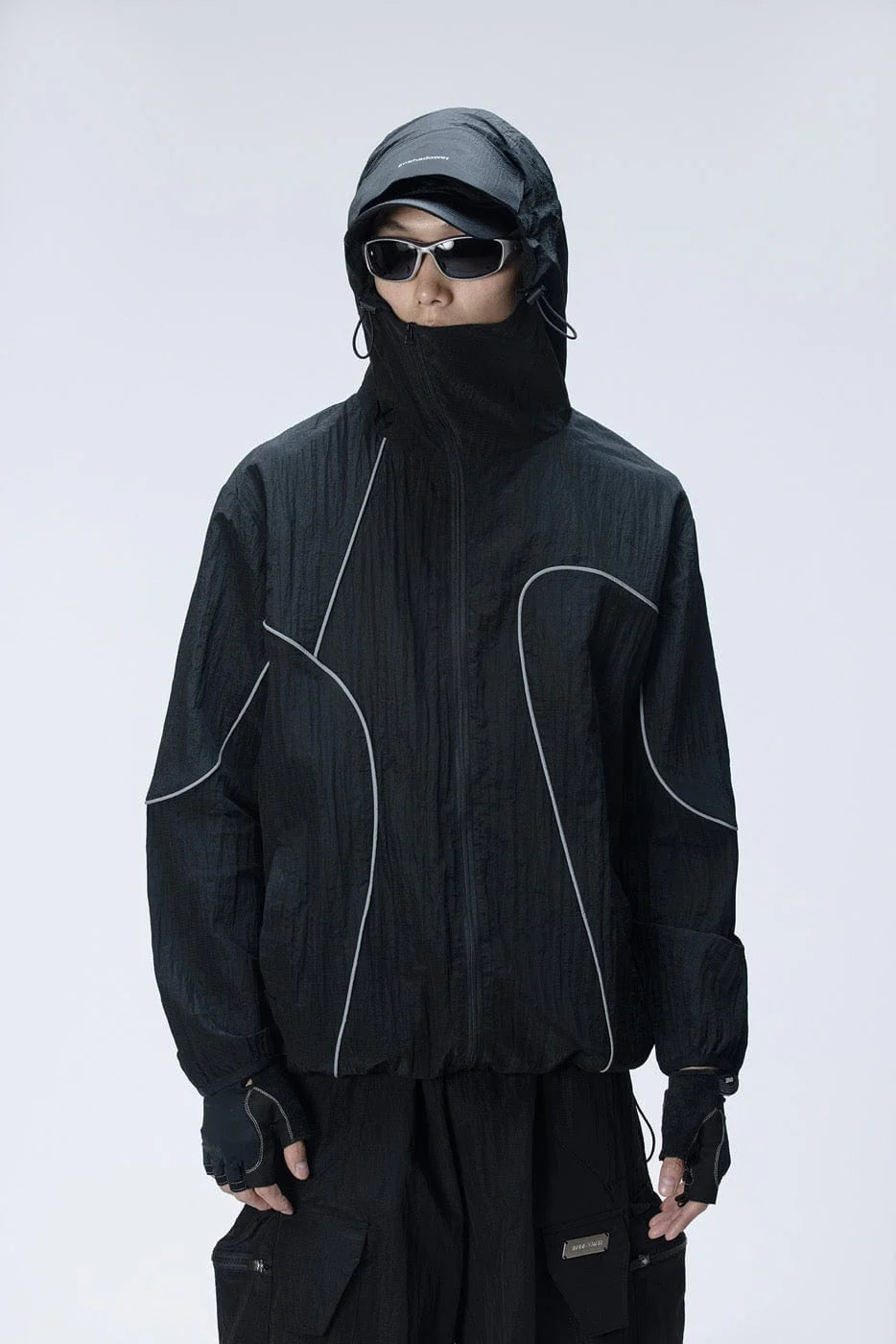 ENSHADOWER Reflective Stripes UV-Protection Crinkled Jacket