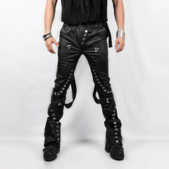 INSIDE OUT Exoskeleton Strapped Zipper Pants
