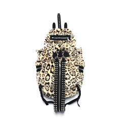 PCCVISION x GMK Studded Zippered PU Bucket Backpack