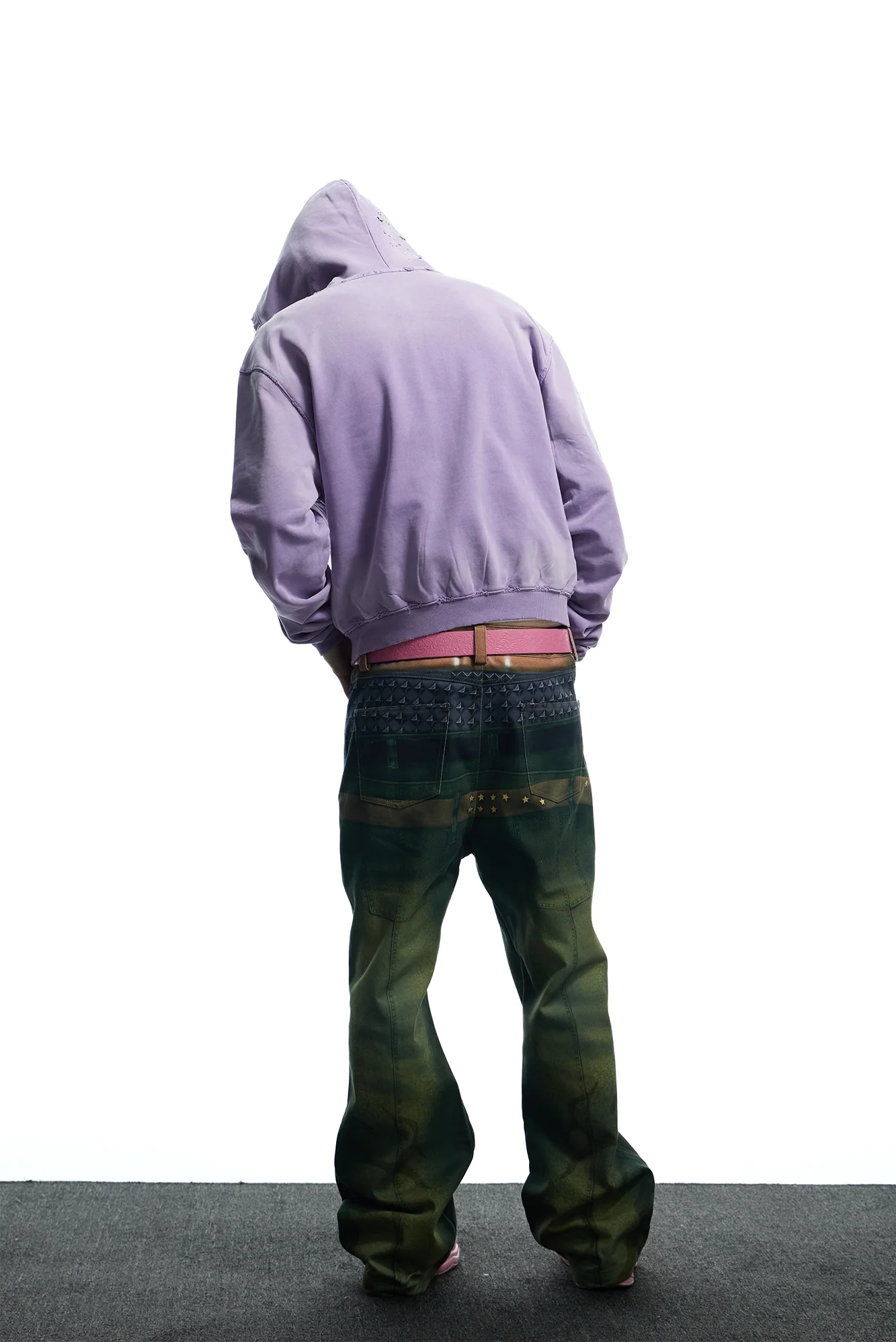 DND4DES Starry Diamond Washed Zip-Up Hoodie