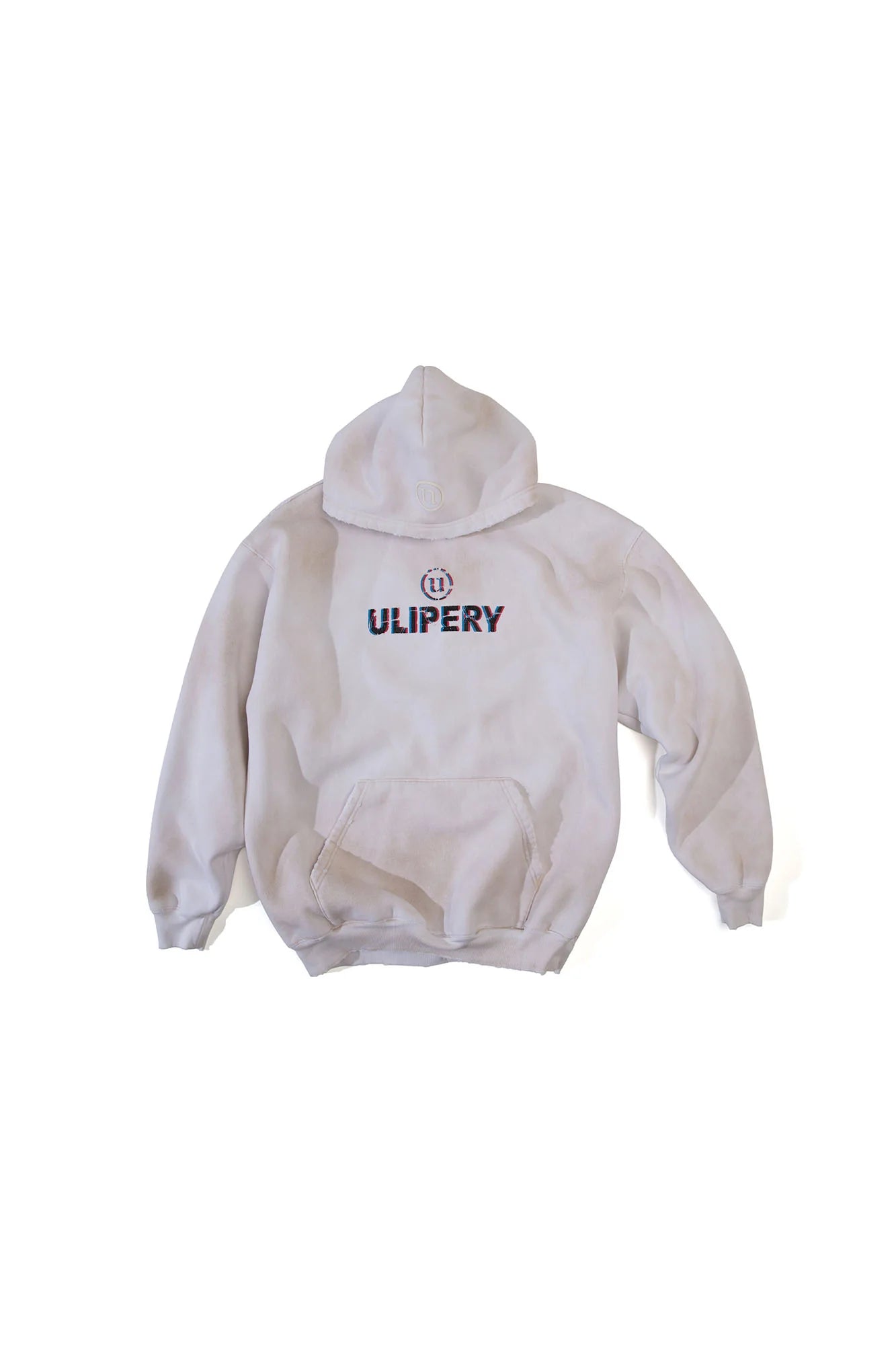 ULIPERY Dirty Fit Frayed Heavyweight Oversized Hoodie