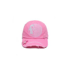NOTHINGNESS WORLD Distressed Embroidered LOGO Dad Cap