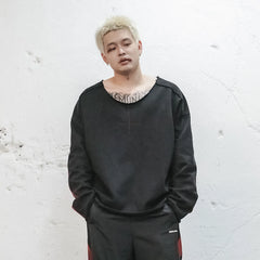 UNDERWATER Bleeding Edge Contrast Panel Sweatshirt