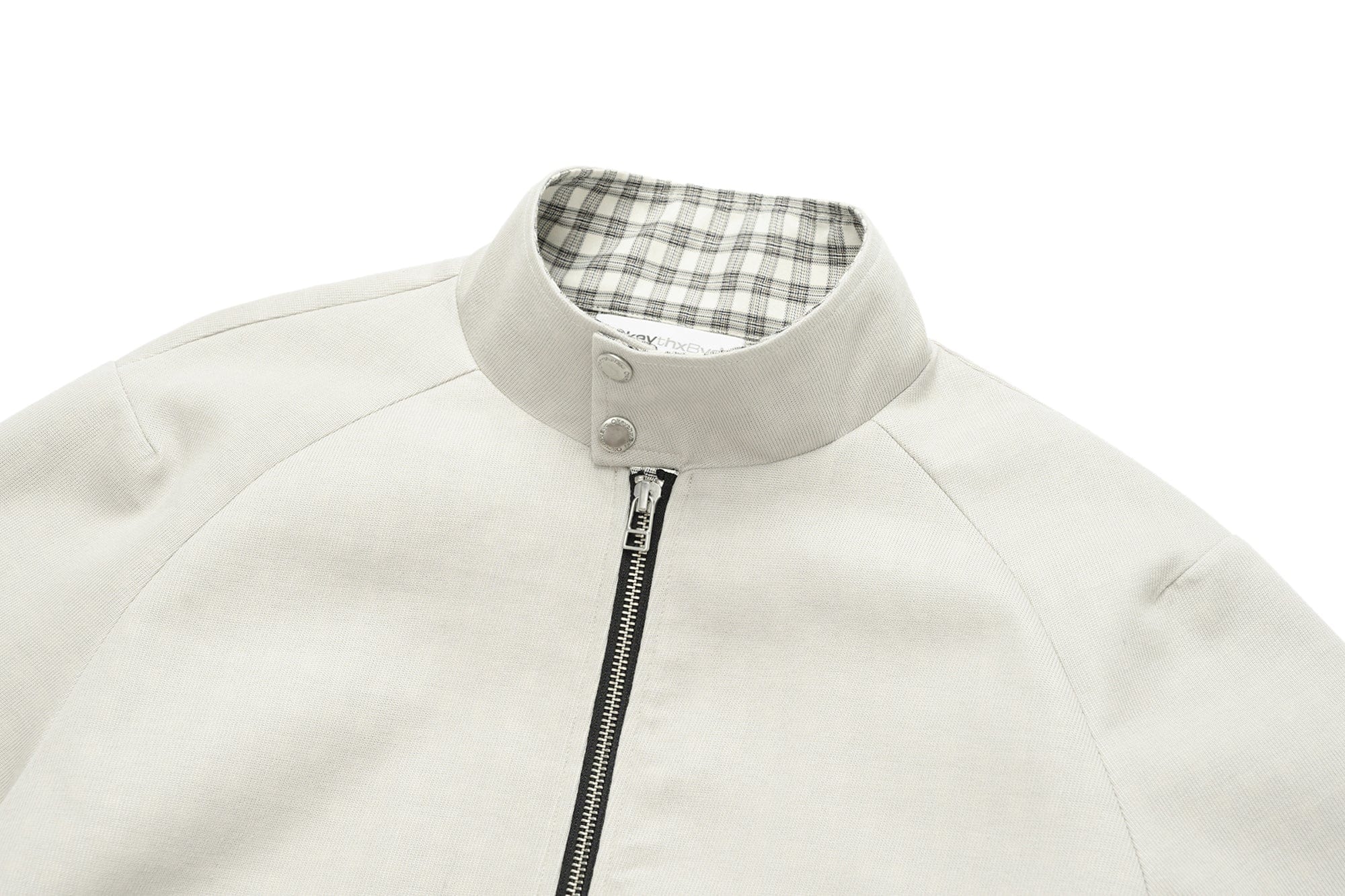 OKAYTHXBYE Checker-Lined Harrington Jacket