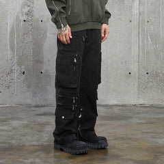 F2CE Multi-Pocket Zipper Pants
