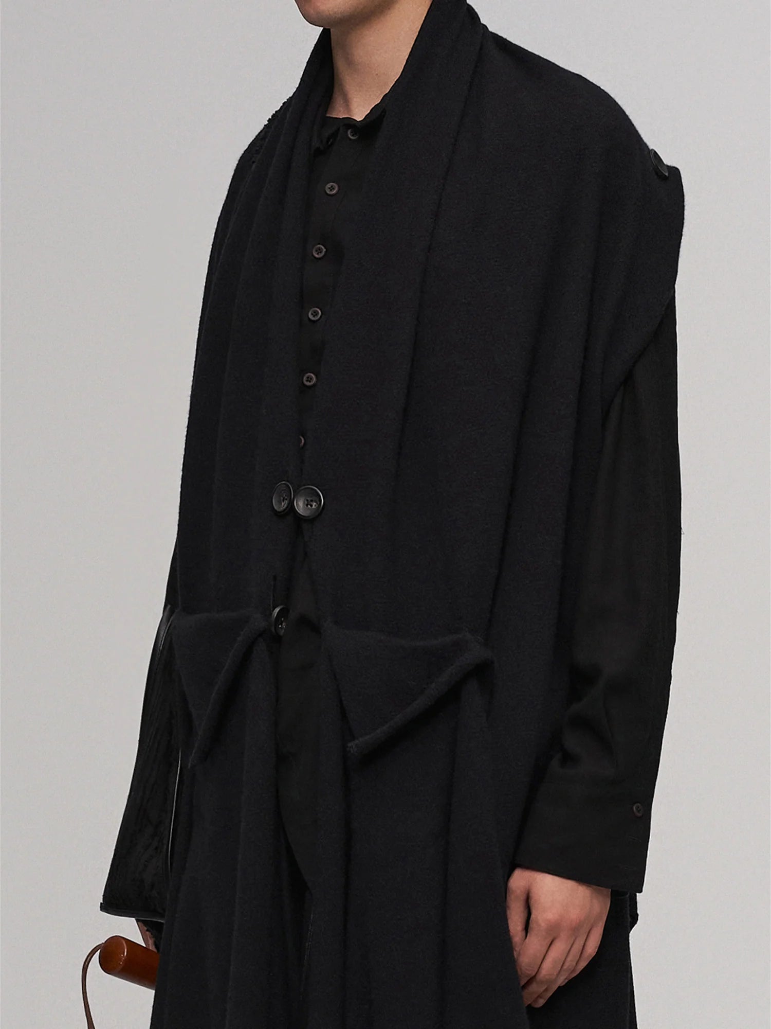 ILNya Nieternite Nifutur Deconstructed Raw-Edge Scarf Vest