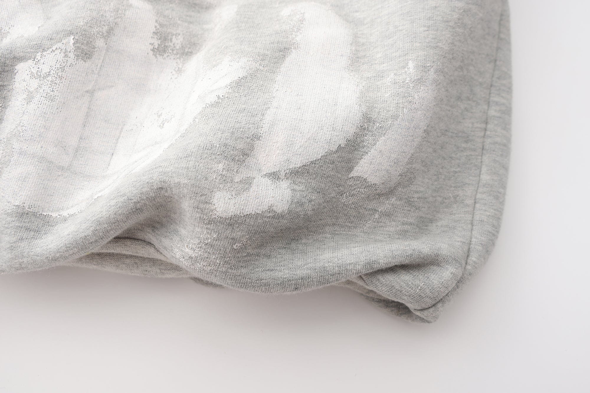 LUUUCAM Brush-Paint Faded Logo Hoodie