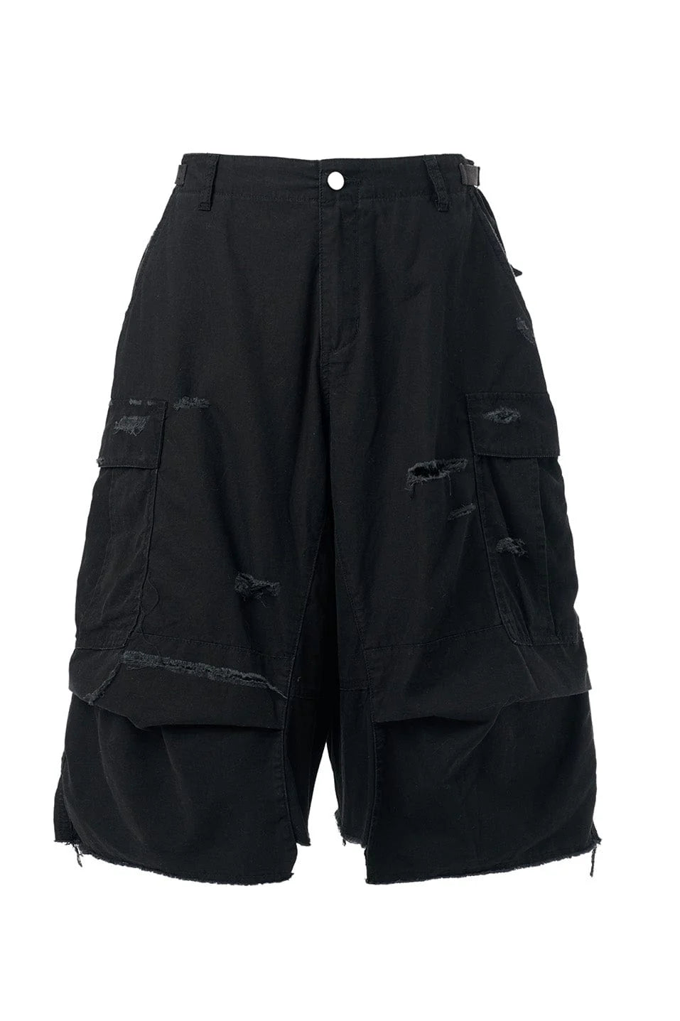 STEEPC Ripped Multi-Pocket Spliced Shorts