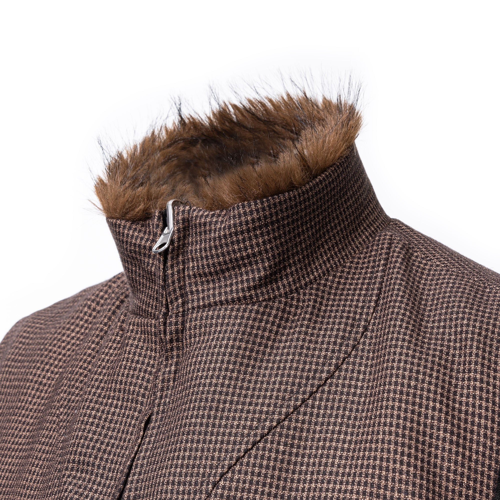 CATSSTAC Reversible Plaid Faux Fur Vest