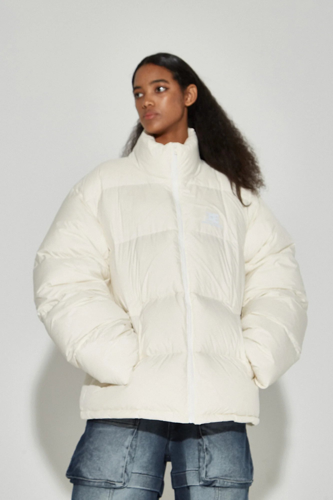 VANN VALRENCE Classic Stand-Collared Duck-Down Oversized Jacket