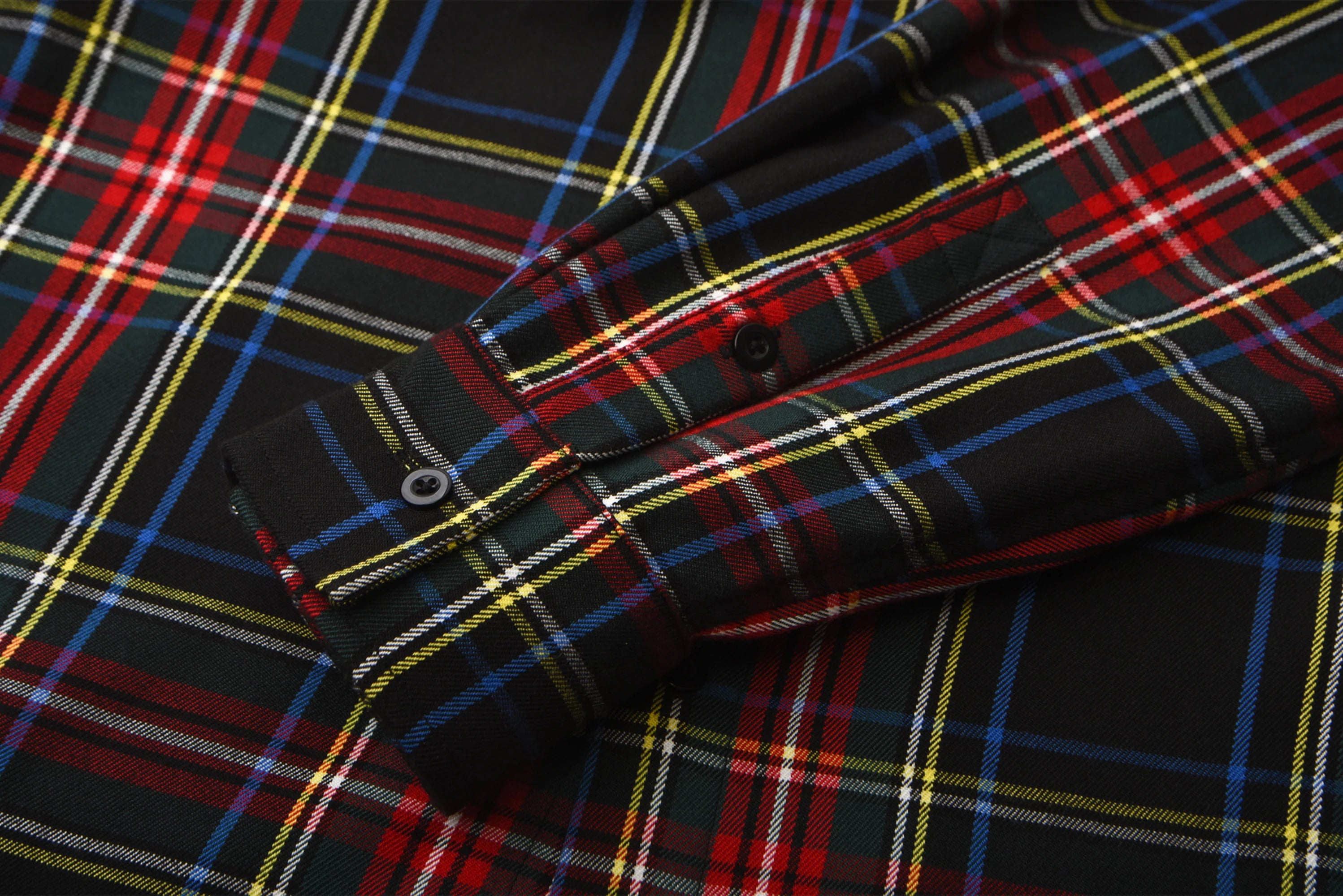 VENTUREK Distressed Back-Patch Frayed Plaid Shirt