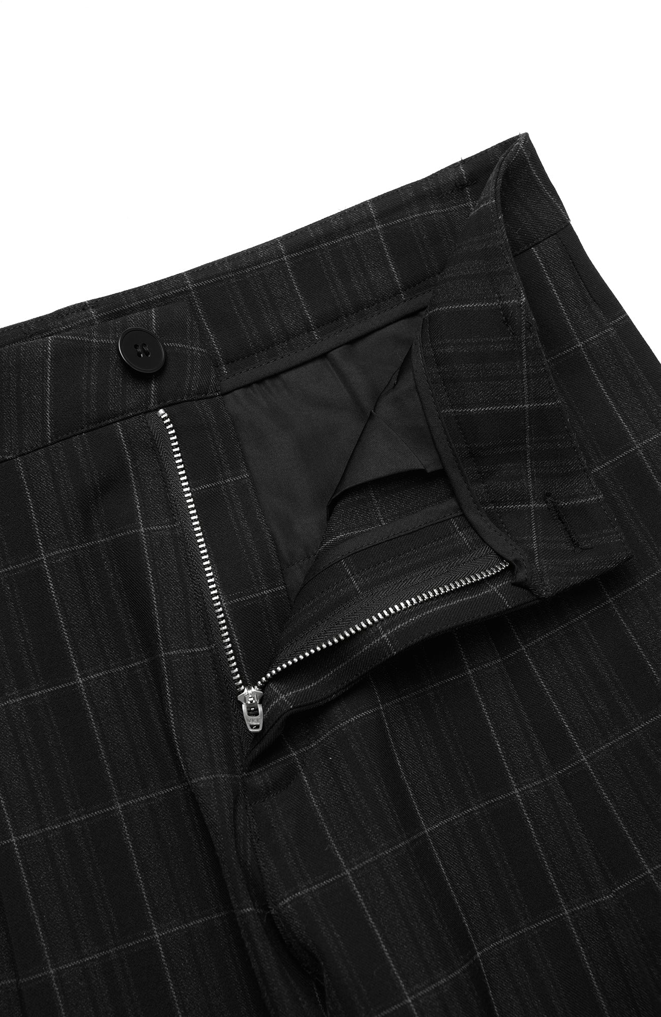 OKAYTHXBYE Retro Checks Pleated Trousers