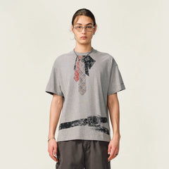 OVDY Tie-Belt Graphic T-Shirt