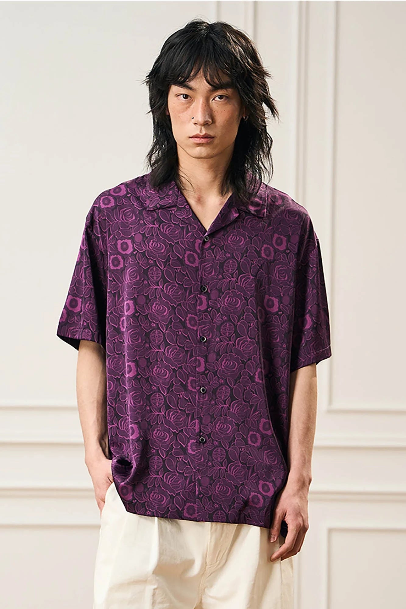 EPIC POETRY Oriental Bloom Cuban Shirt