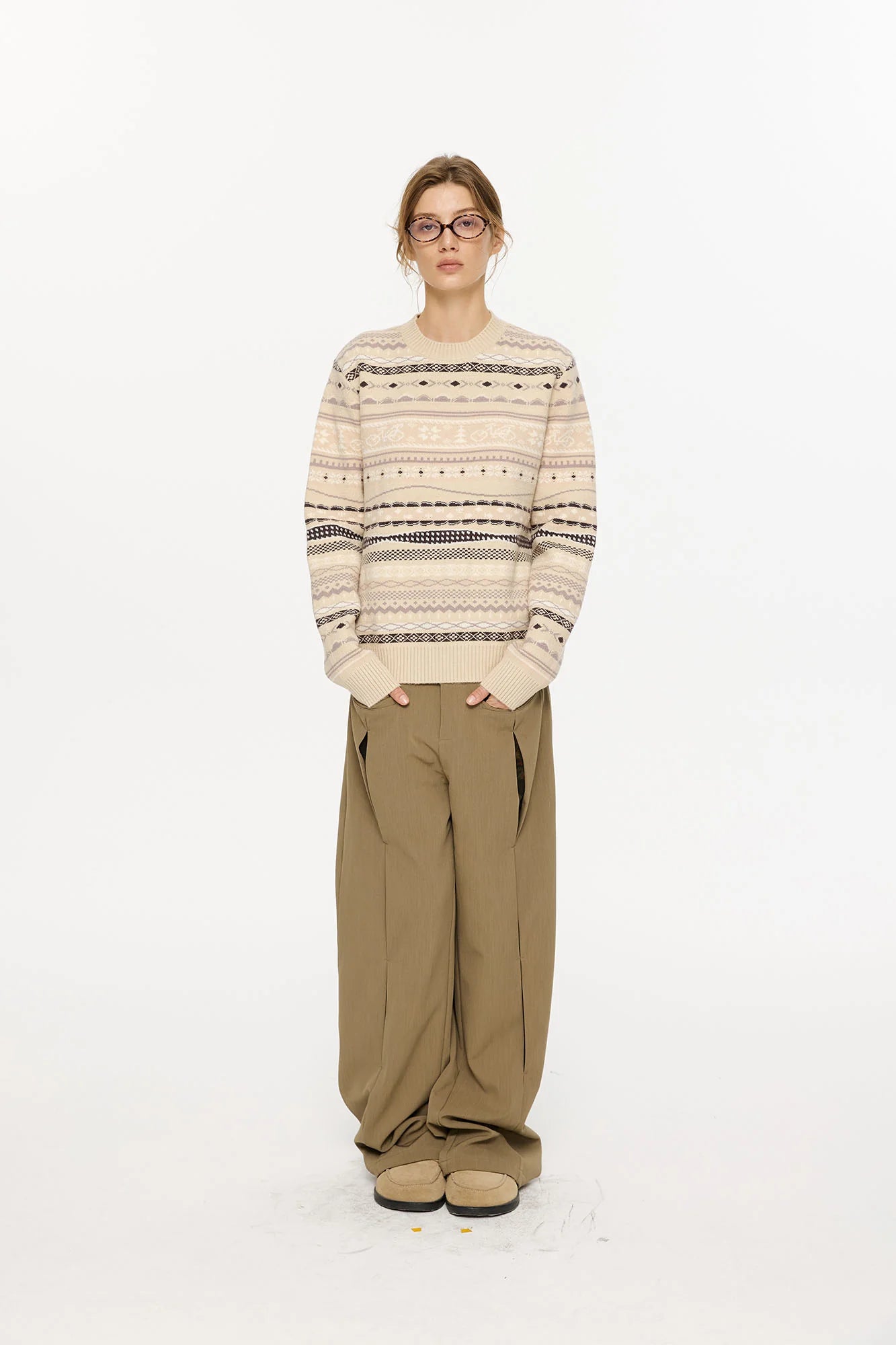 KREATE Classical Fair Isle Sweater