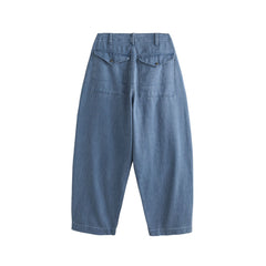 ME DA IGUAL Asymmetrical Snap Wide-Leg Cargo Jeans