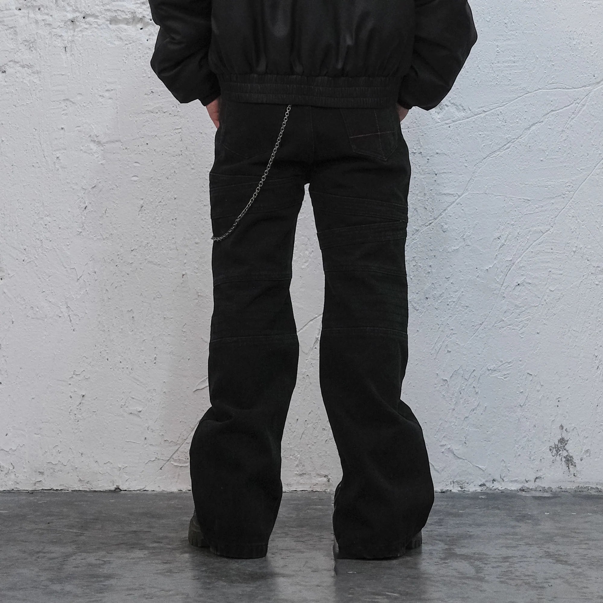 UNDERWATER Serpent Skin Distressed Jeans