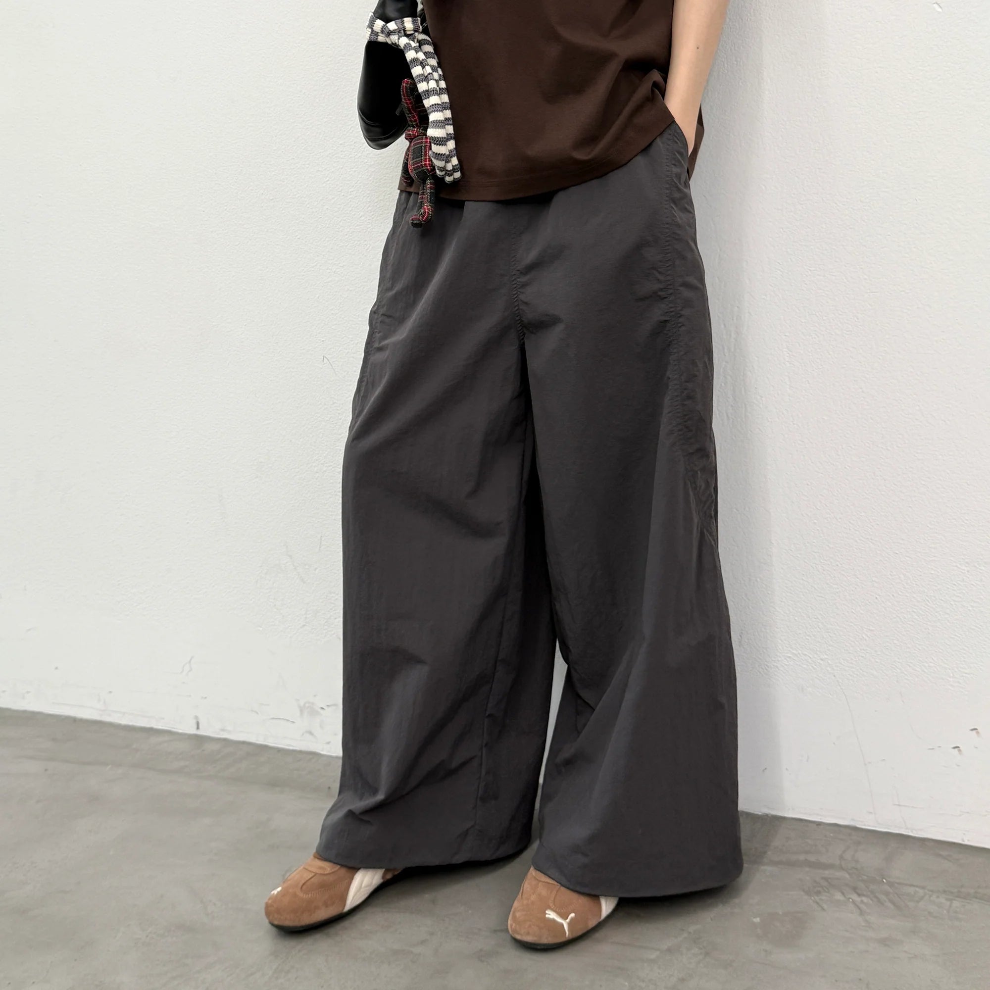 ROARINGWILD A ARCH Quick-Dry Wide-Leg Parachute Pants