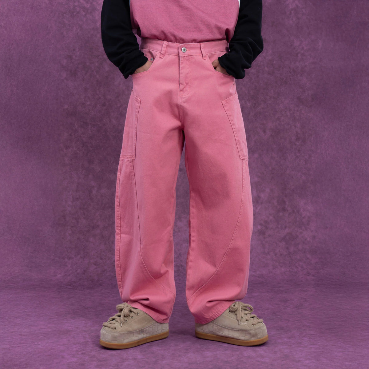 CLP Slant Panel Oversized Cargo Jeans