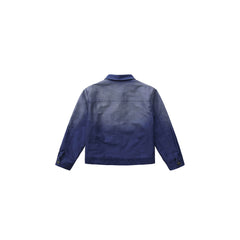 LUUUCAM Classic Distressed Washed Denim Jacket