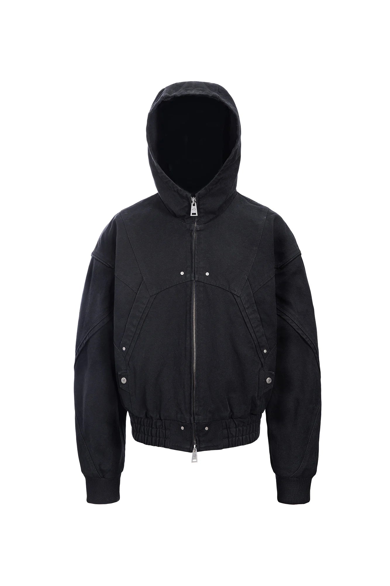 CATSSTAC Structured Panel Studded Hooded Jacket