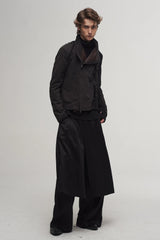ILNya Nieternite Nifutur Asymmetrical Frayed Seam Ruffle Jacket