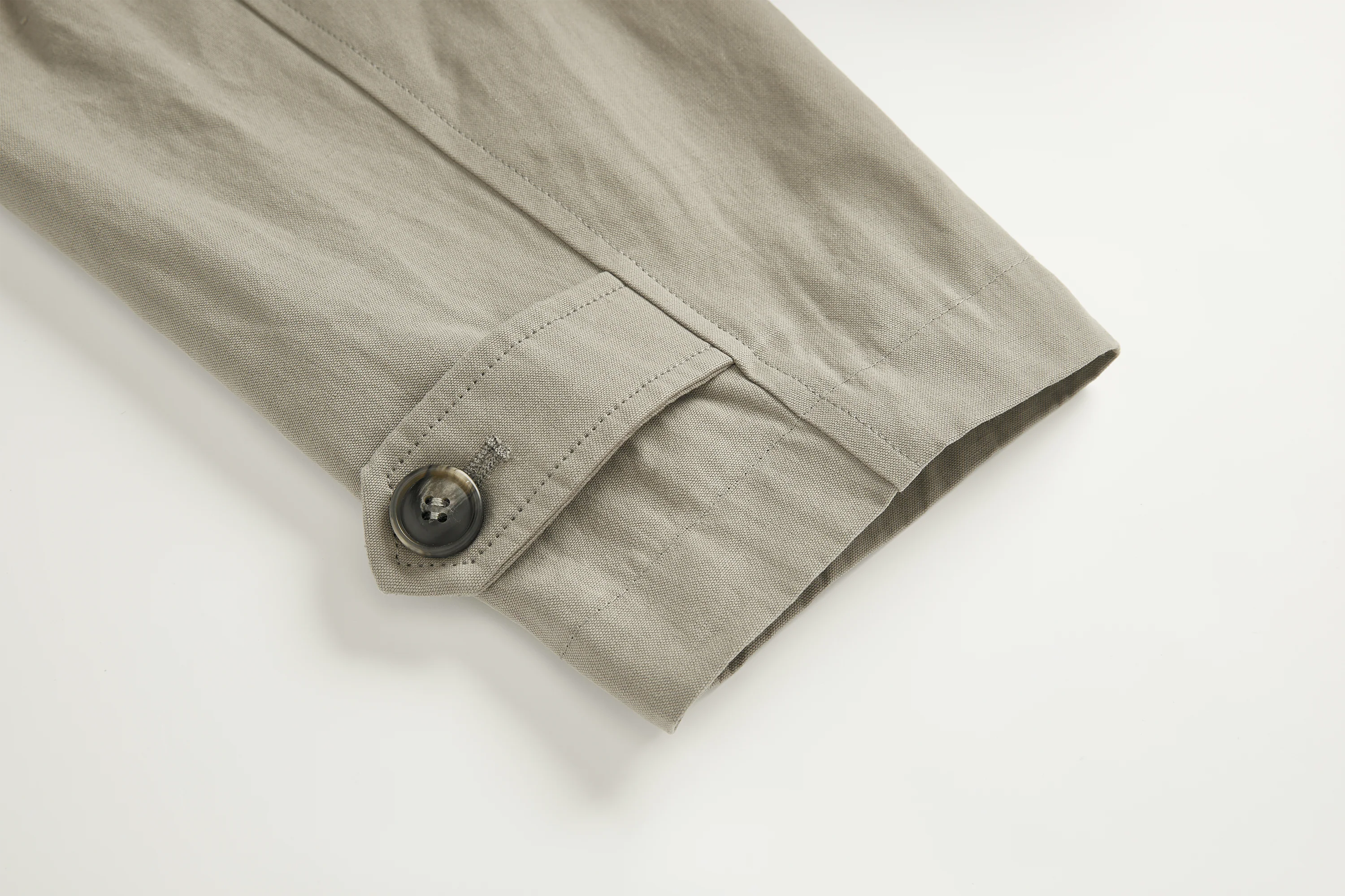 SAME FLOW Stand-Collar Drawstring-Waist Jacket