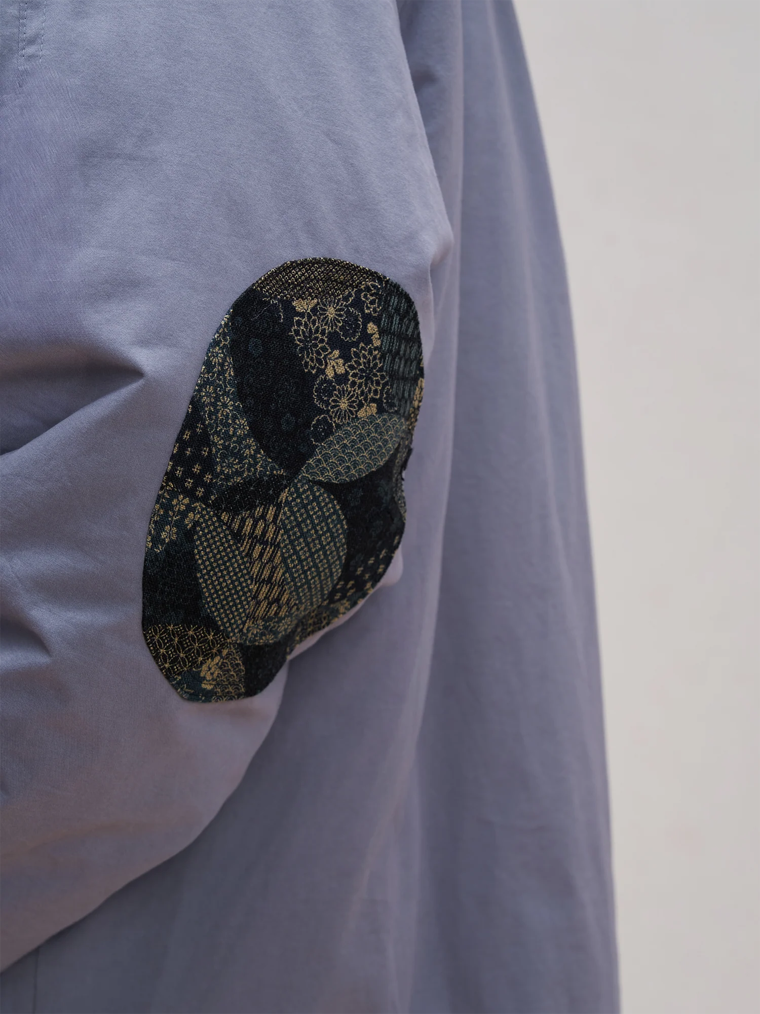UNLIMITED MOTE Patchwork-Elbow Padded Utility Parka