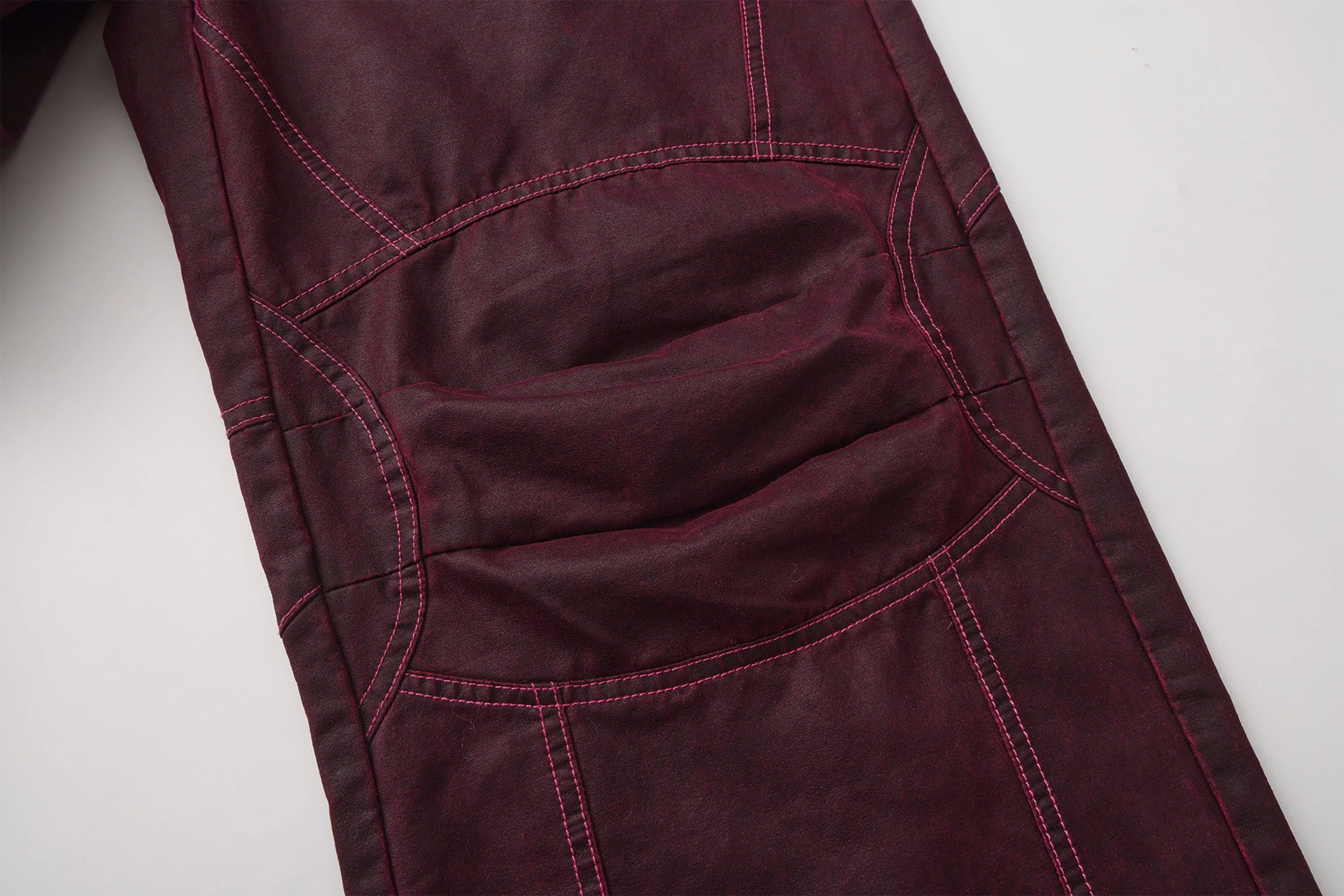 VANN VALRENCE Structured Panel Pleated-Knee Pants