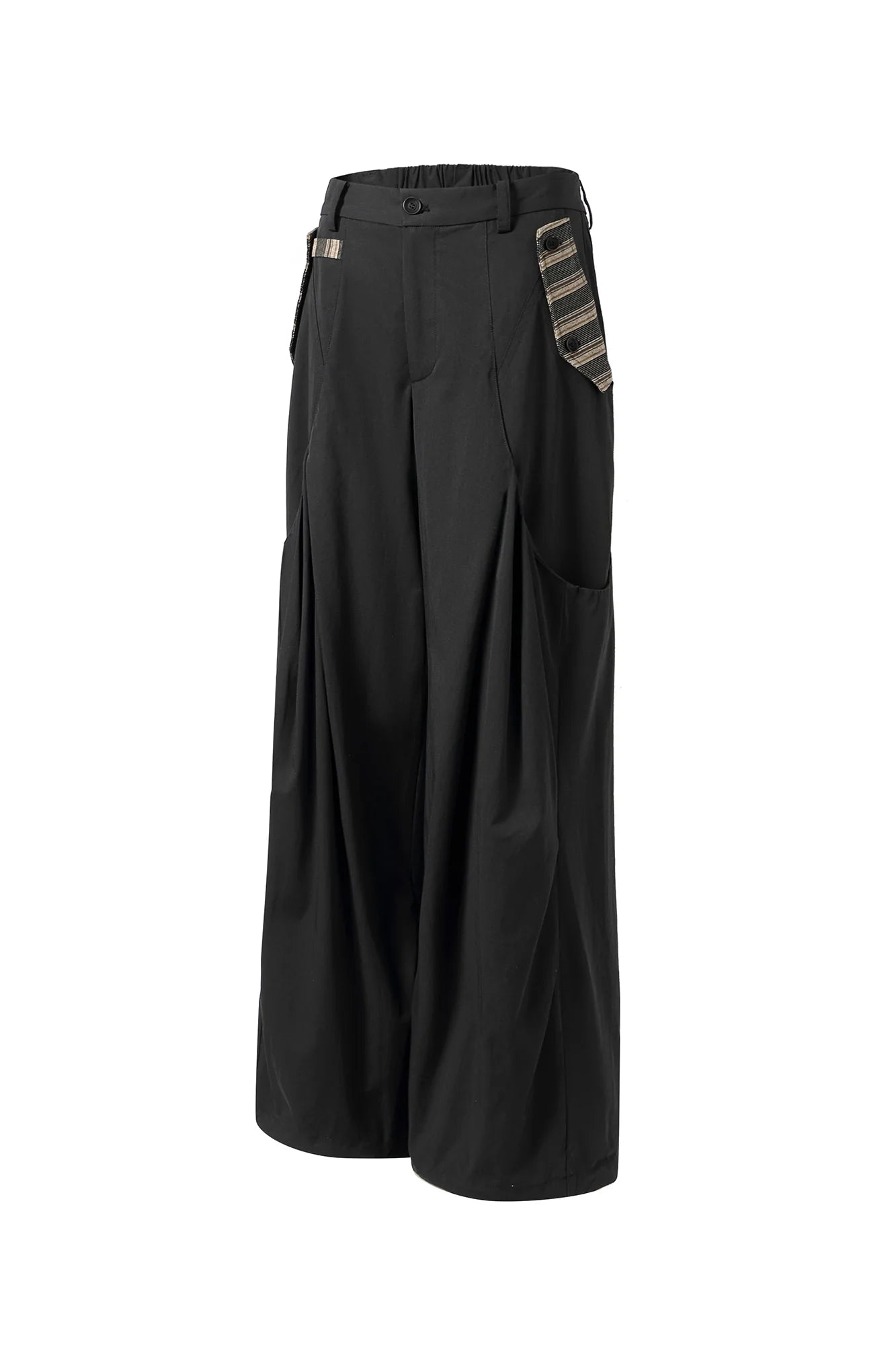 MOITIEDEPETALE Pleated Panel Oversized Cargo Pants
