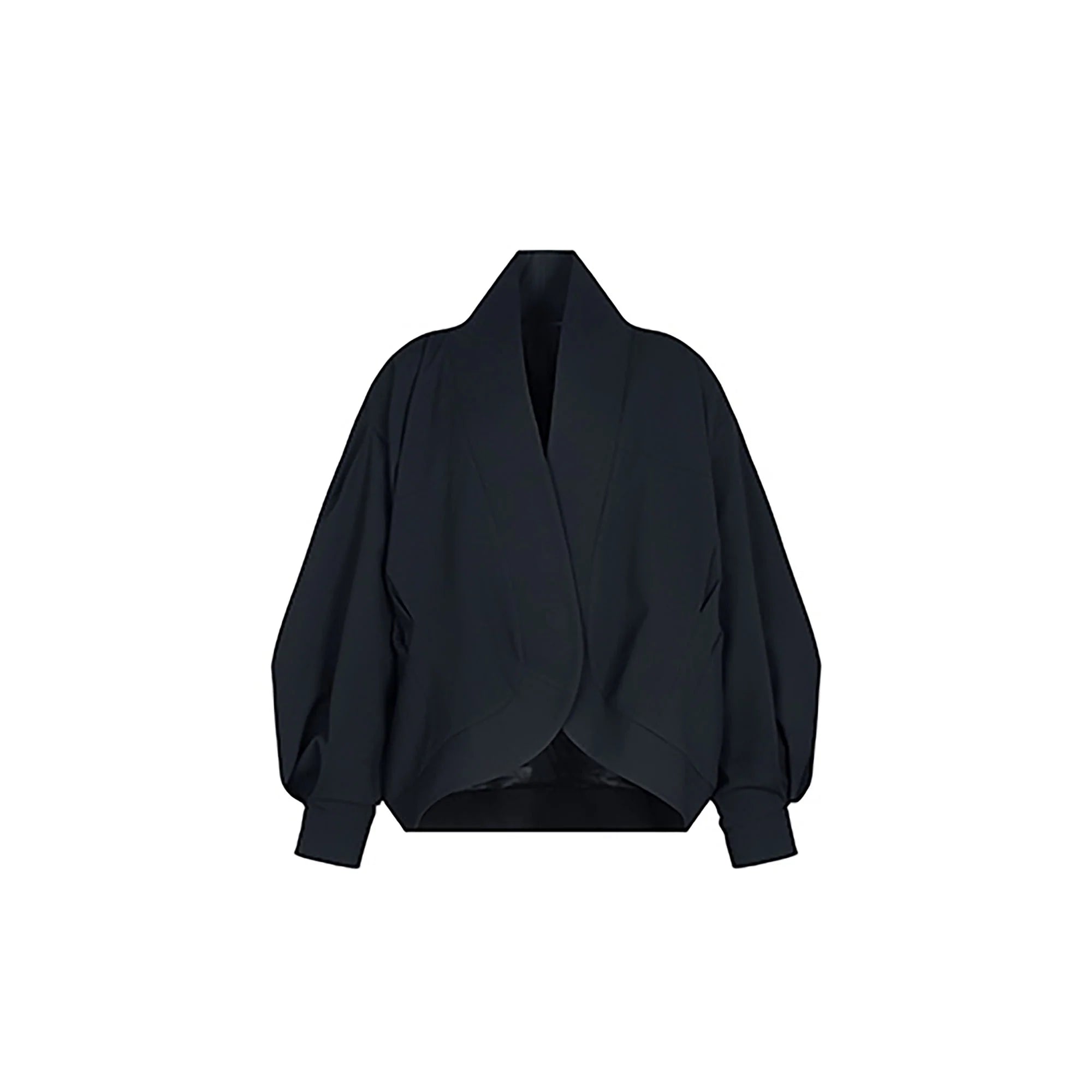 TUIMU Structured Lantern Sleeve Oversized Jacket