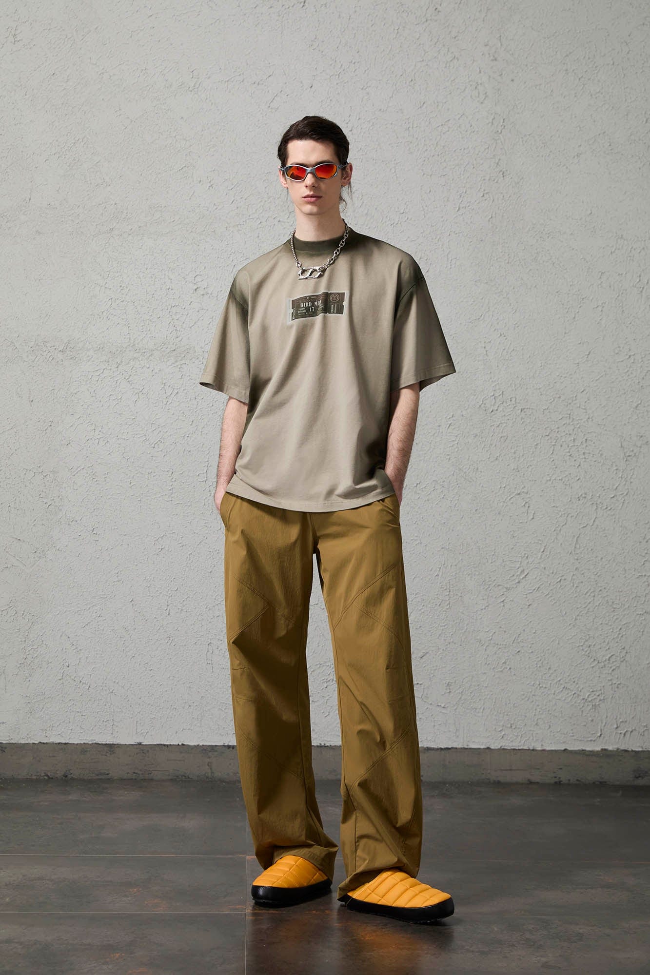 ORGANIC EMOTION Spray-Faded Ticket Graphic T-Shirt