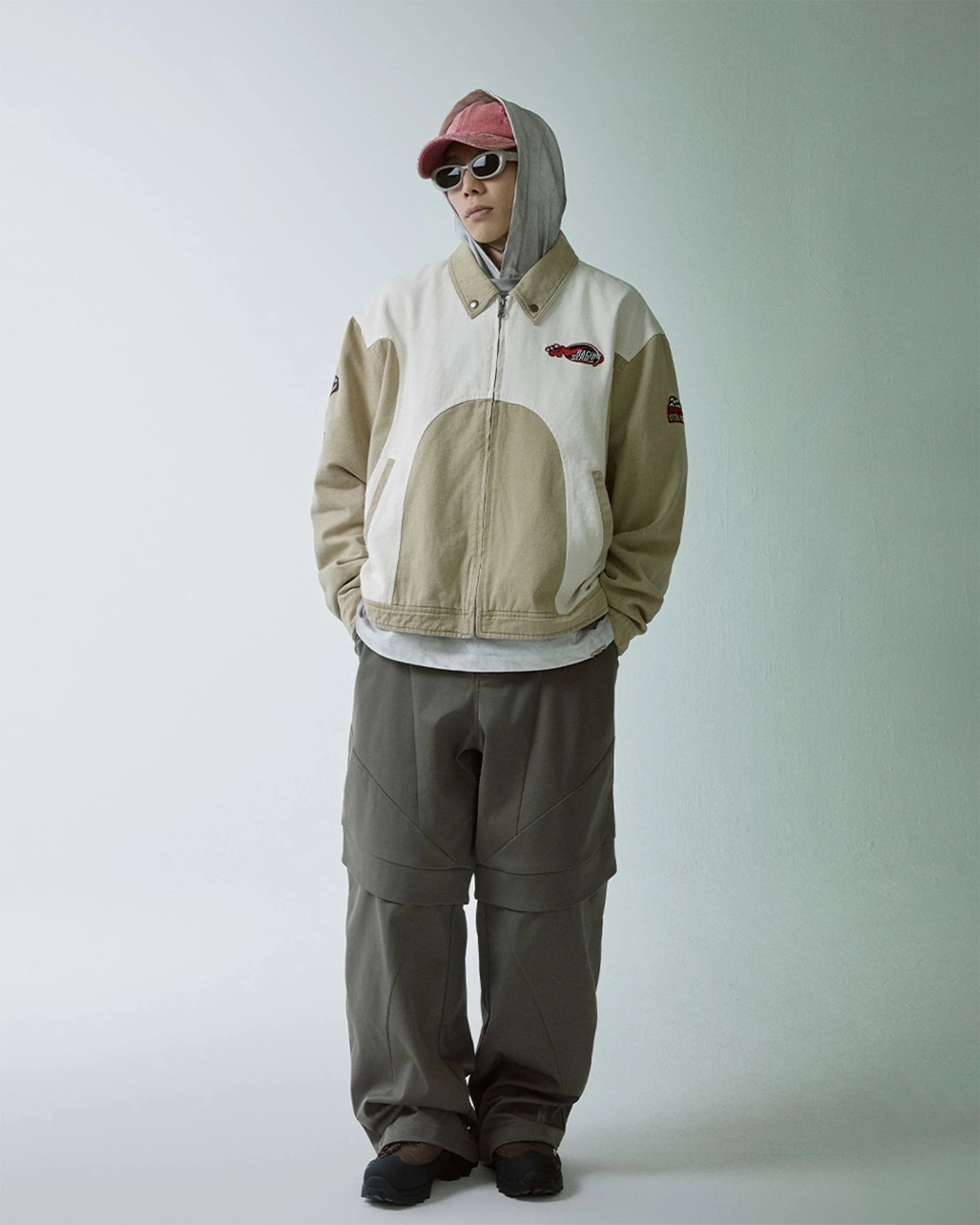 F2CE Modern Deconstructed Double-Knee Rivet Pants