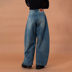CLP Washed Studded Barrel Jeans