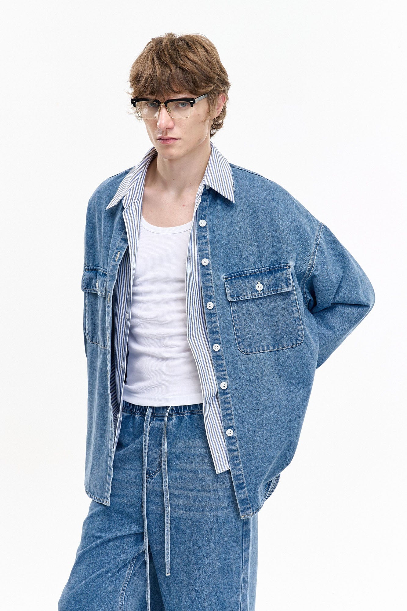 LEONSENSE Classical Tencel Denim Shirts