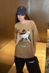 MIICHOUS Dancing Dogs Graphic T-Shirt