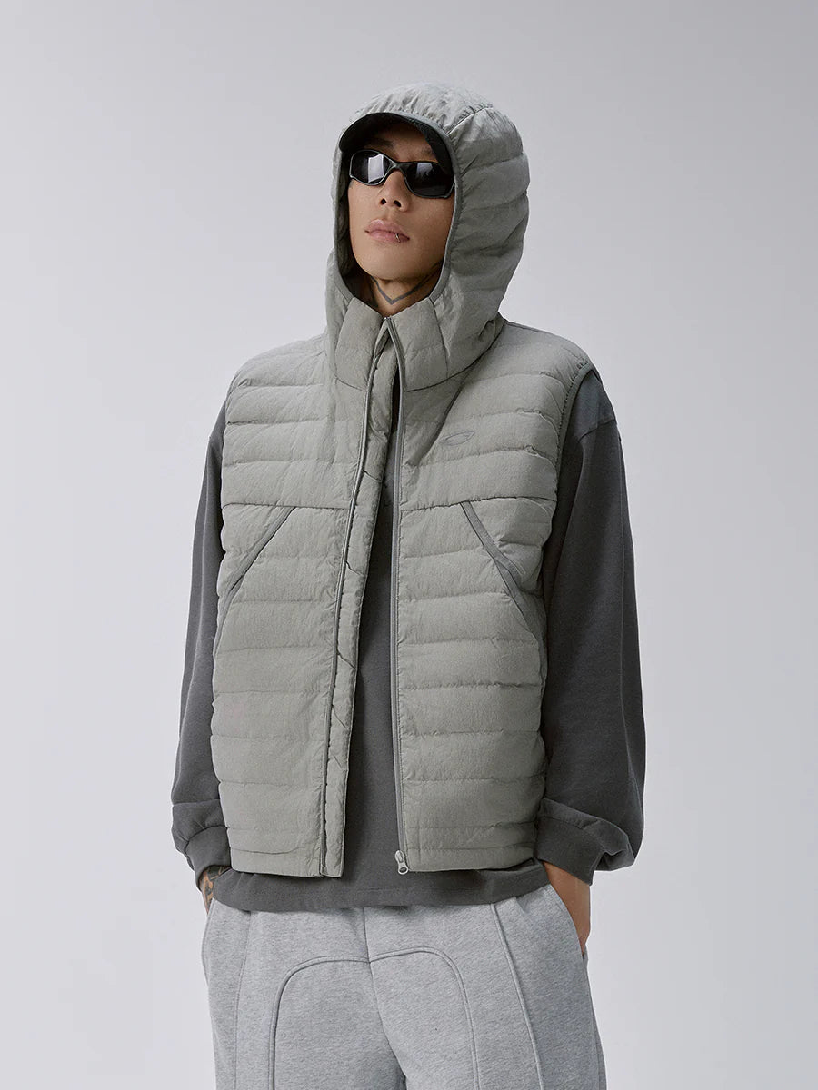 F2CE Structured Puffer Down Hooded Vest