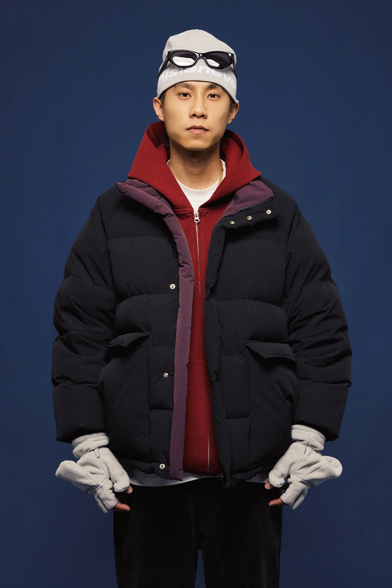 BANANA CLUB Reversible Snap Puffer Jacket