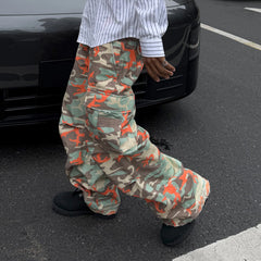 STEEPC Camo Wide-Leg Cargo Pants