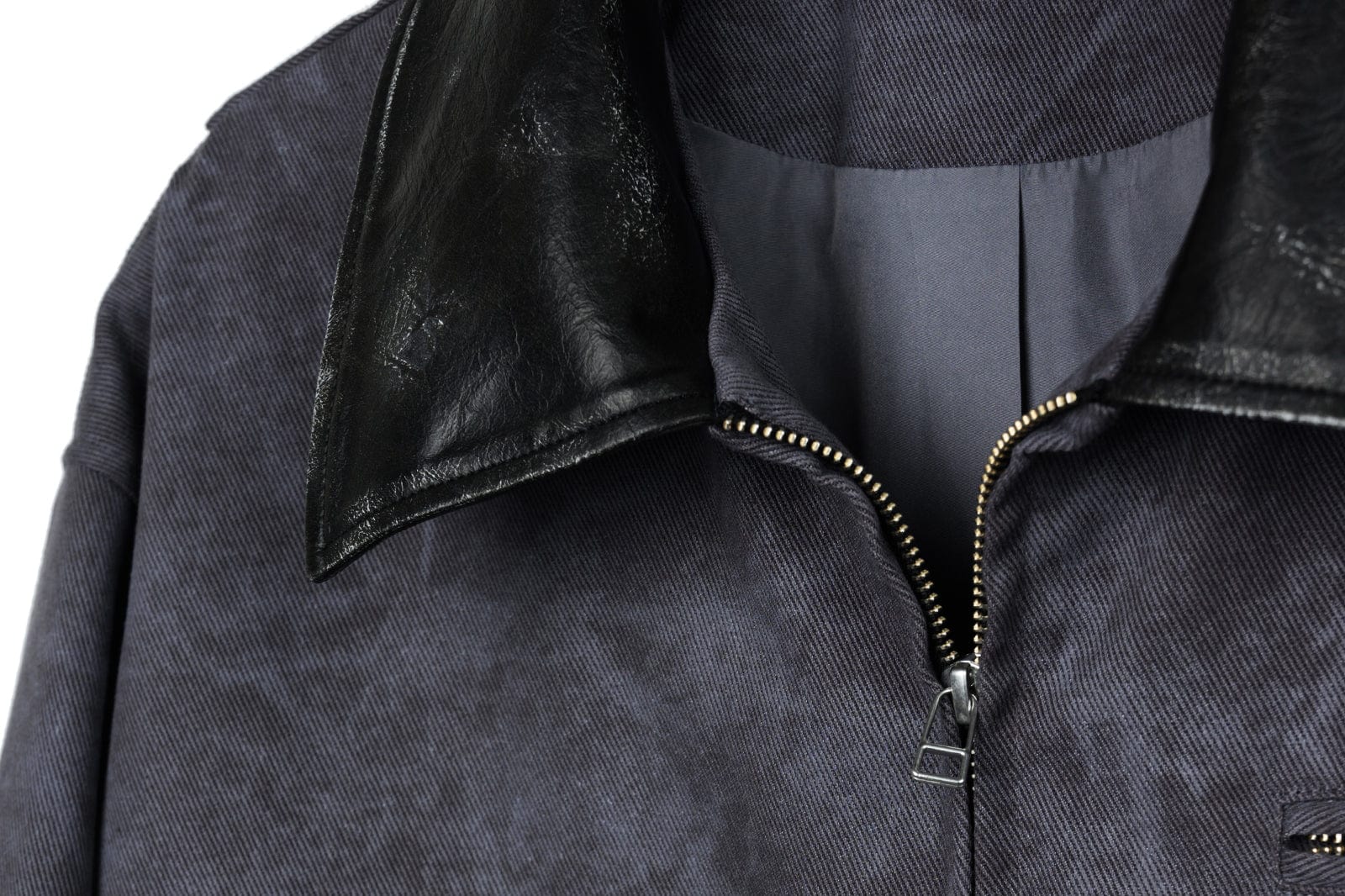 OKAYTHXBYE Essential Contrast Collar Washed Jacket