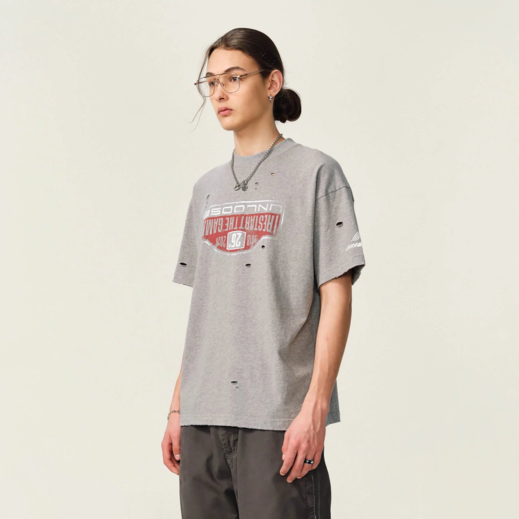 OVDY Retro Distressed Graphic T-Shirt