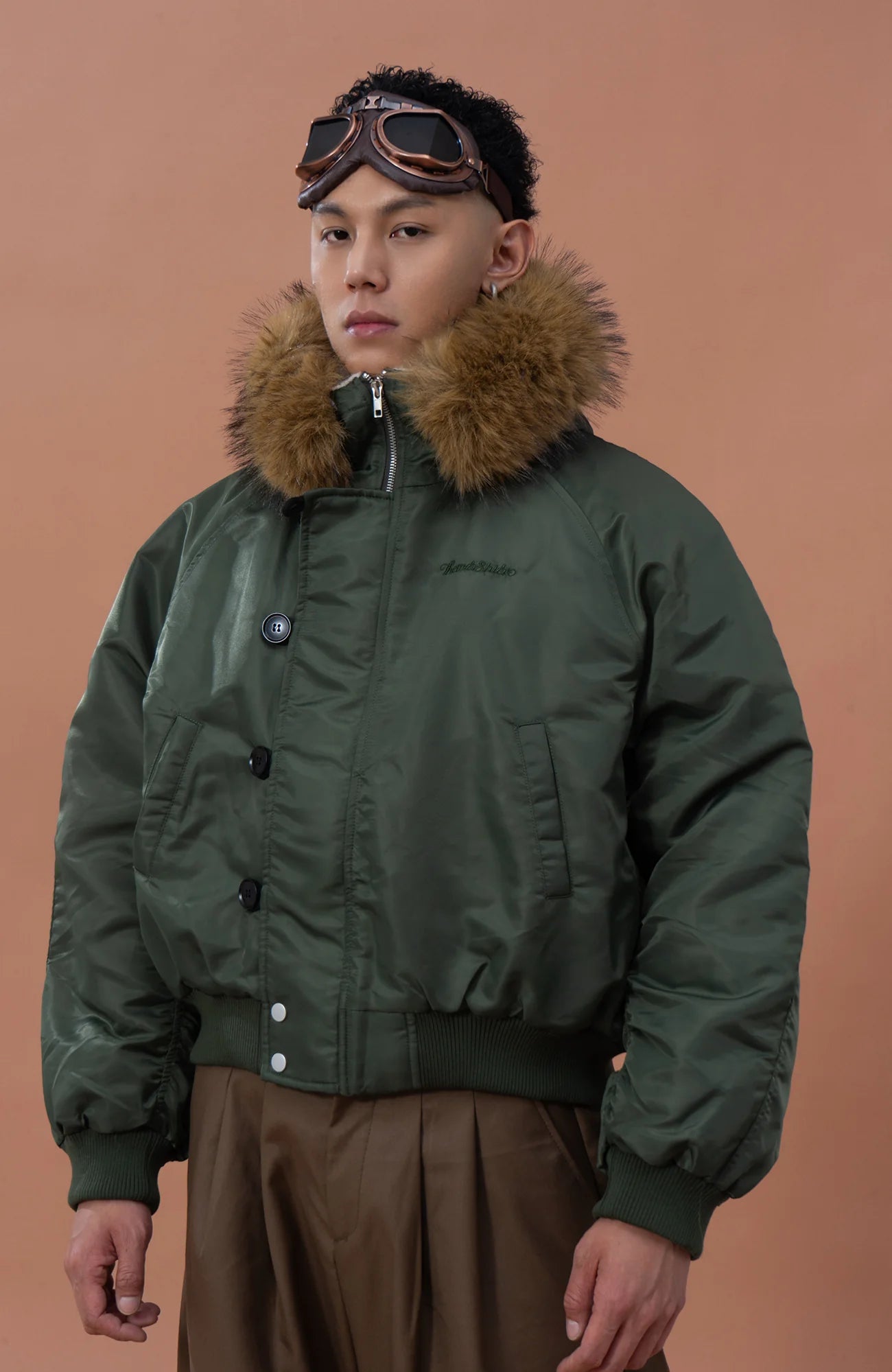 CLP Faux Fur Collar Puffer Parka