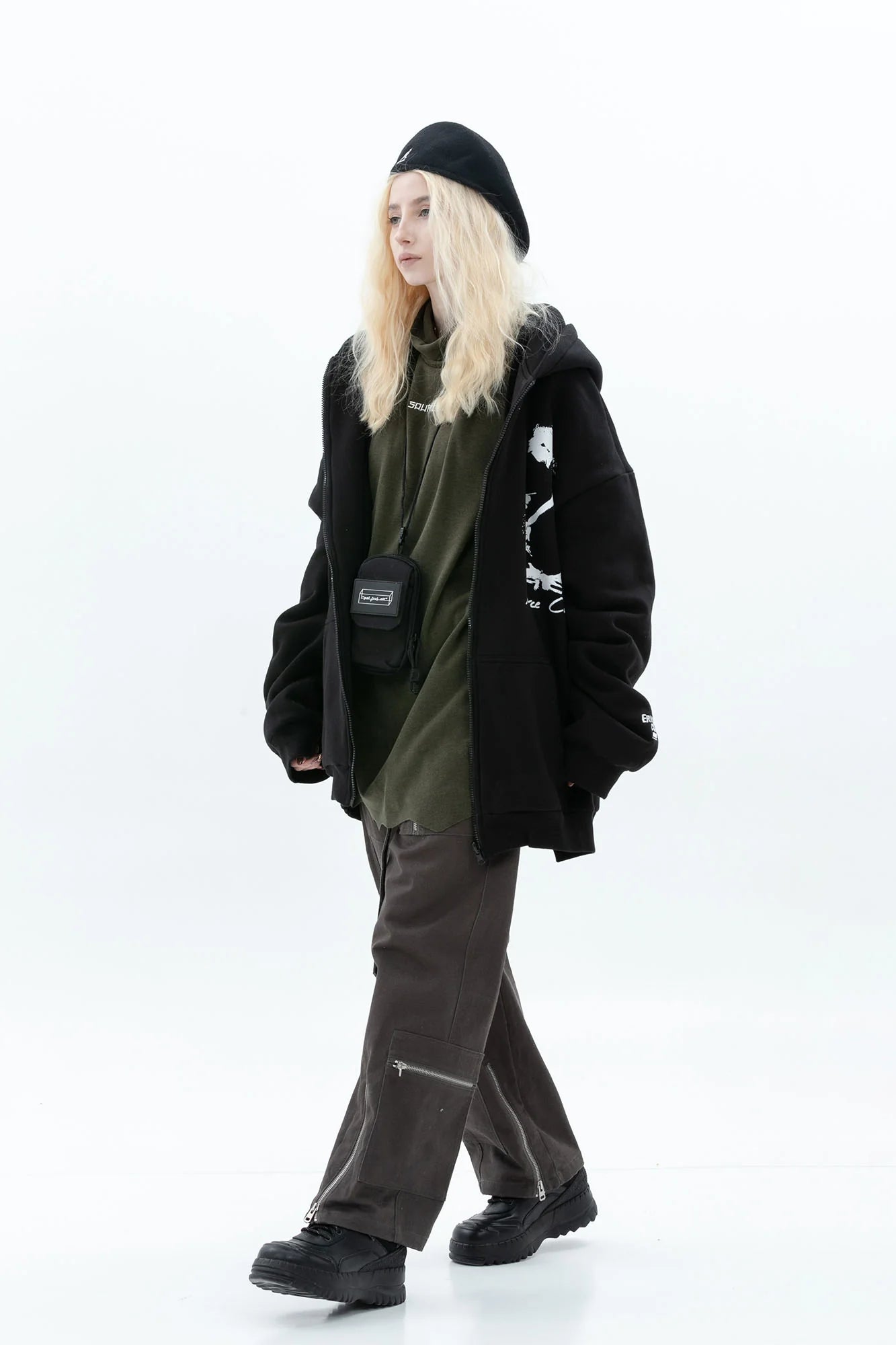 ERROR CODE ROBOT Fleetwood Mac Graphic Oversized Hooded Jacket