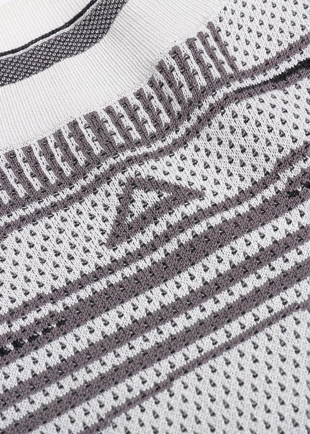 49PERCENT Future Striped Knitted Sweatshirt