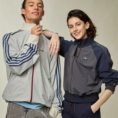 UMAMIISM Retro Striped Track Jacket