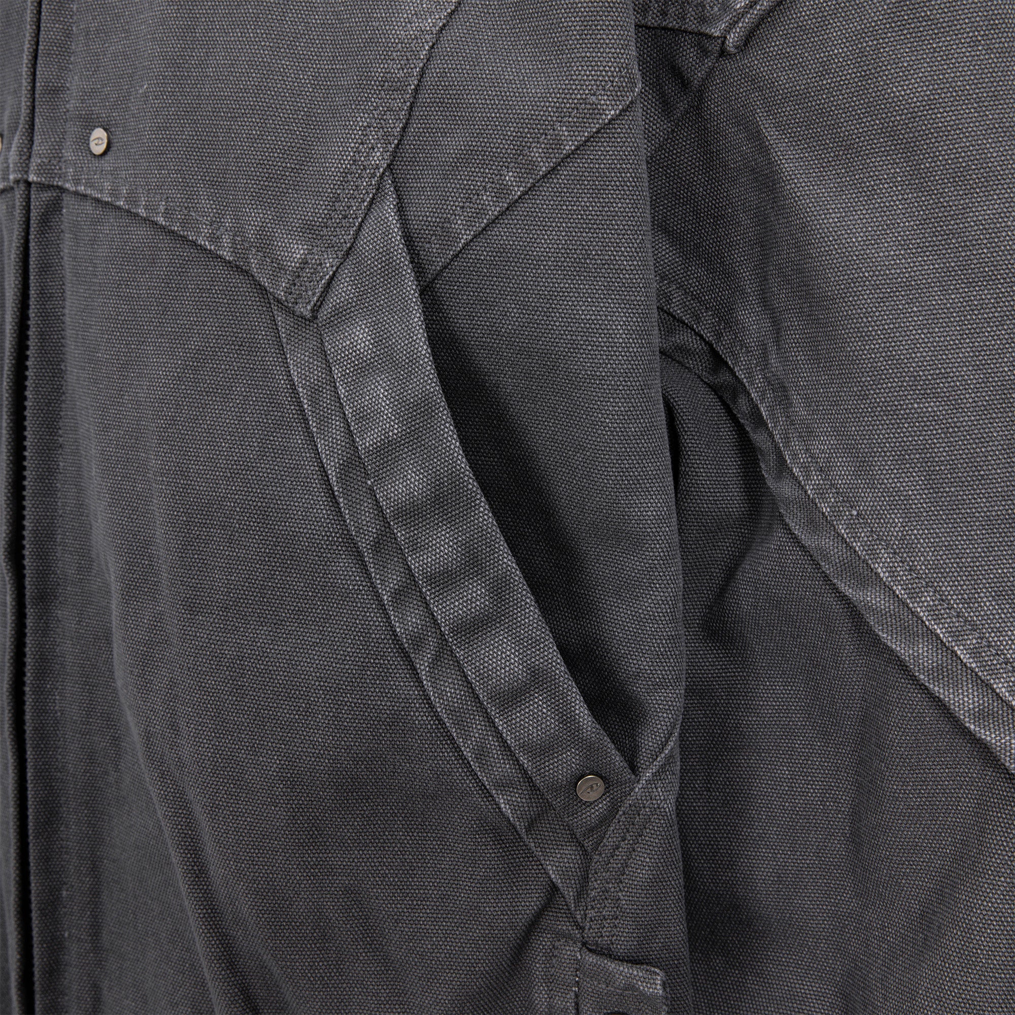 CATSSTAC Structured Panel Studded Hooded Jacket
